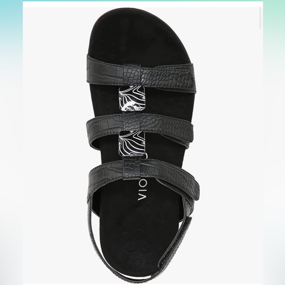 Vionic Amber comfort hook and loop orthotic sandal